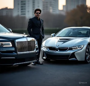 Shah Rukh Khan BMW i8 hybrid sports car