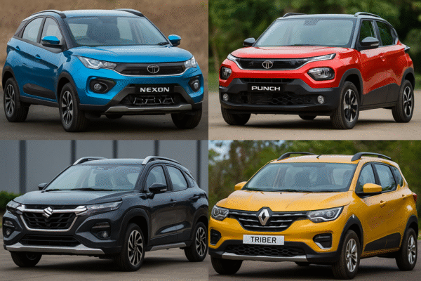 2025’s Top 4 Best Mileage Cars Under ₹10 Lakh with Safety Ratings Renault Triber, Maruti Fronx, Tata Nexon, and Tata Punch - Top 4 Stylish and Safe Mileage Cars Under 10 Lakh in India 2025